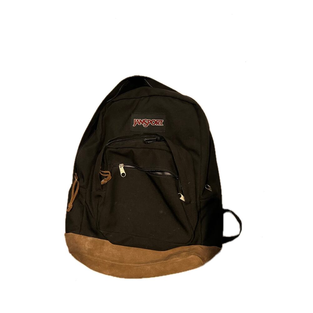 JanSport Right Pack 3 Section Black Brown Backpack